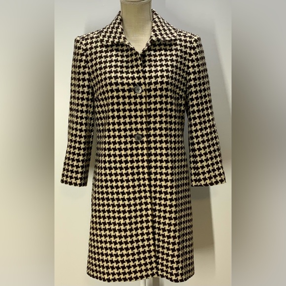 Grace Dane Lewis  Houndstooth Tweed Jacket - Picture 2 of 12
